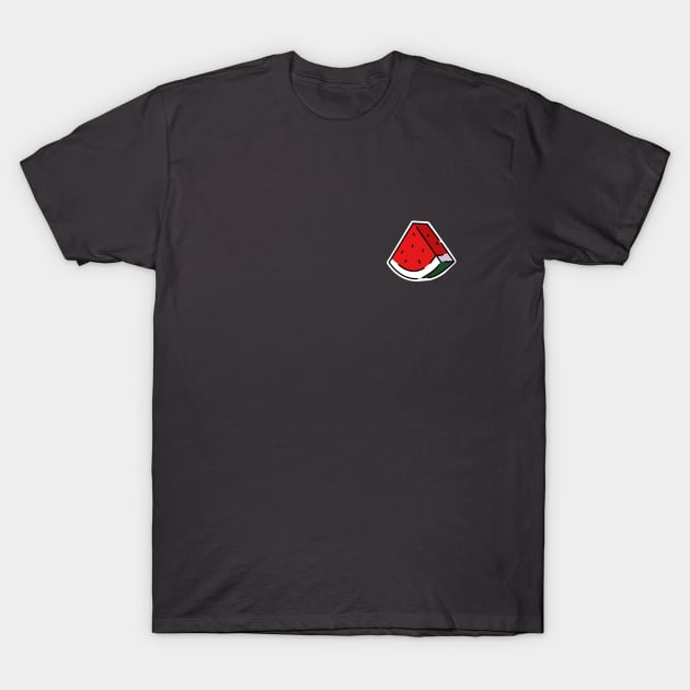 watermelon logo as a symbol of resistance of the Palestinian people T-Shirt by Abror